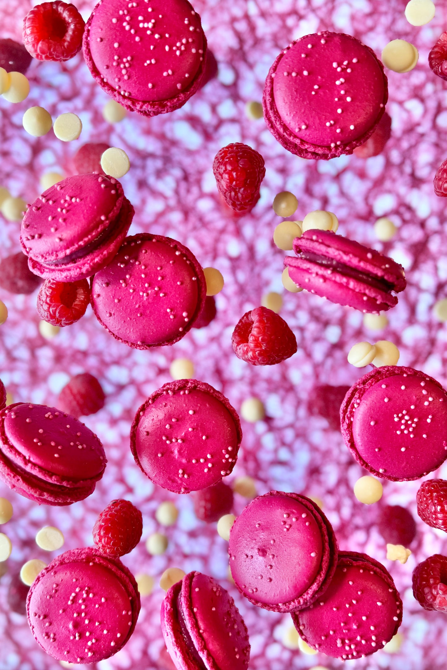 Macarons frambuesa