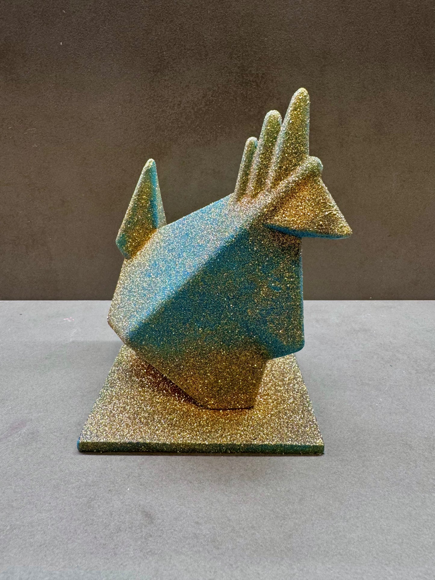 GALLINA ORIGAMI AZUL PATO