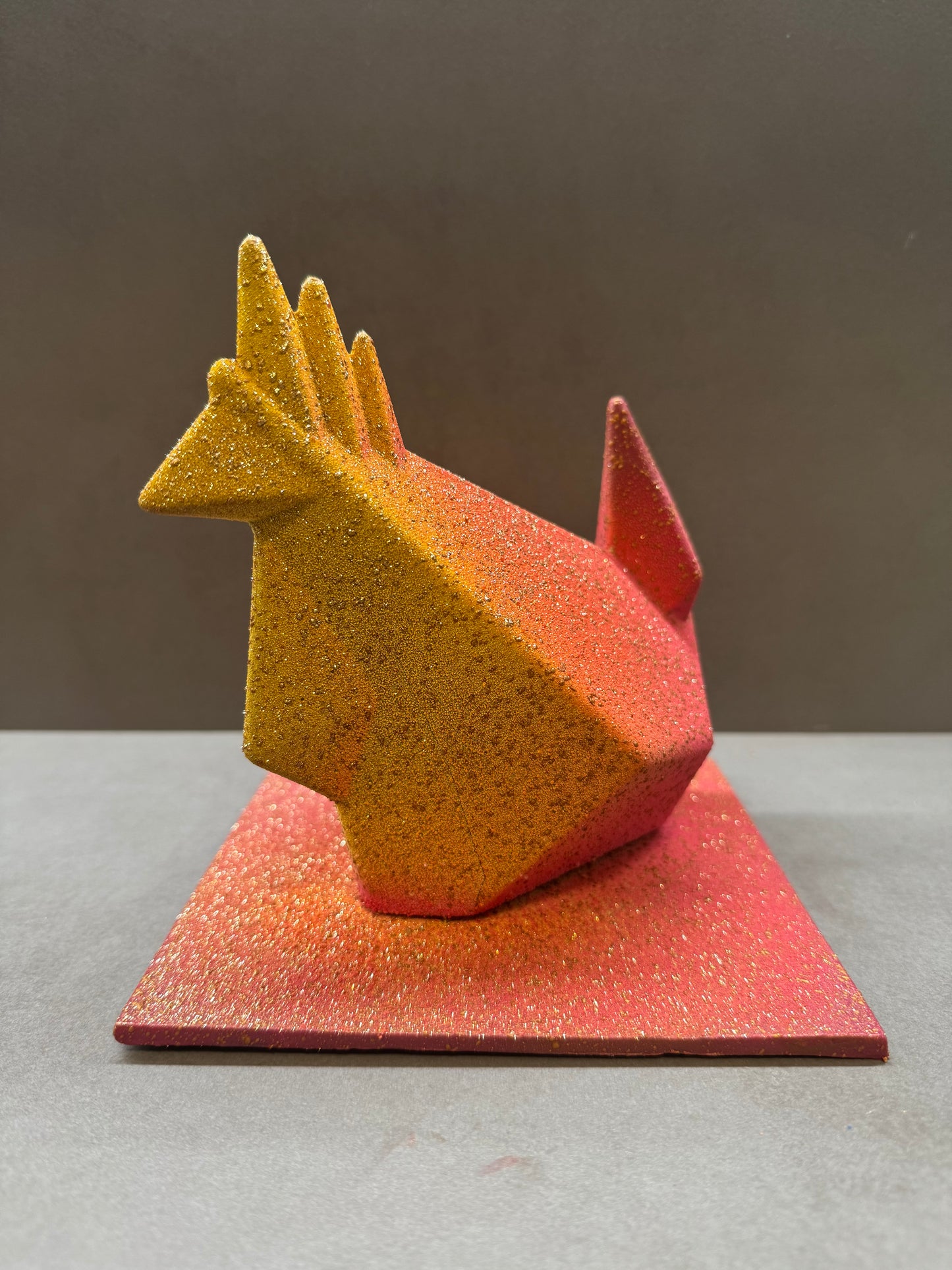 GALLINA ORIGAMI TROPICAL