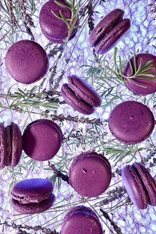Caja Macarons lavanda