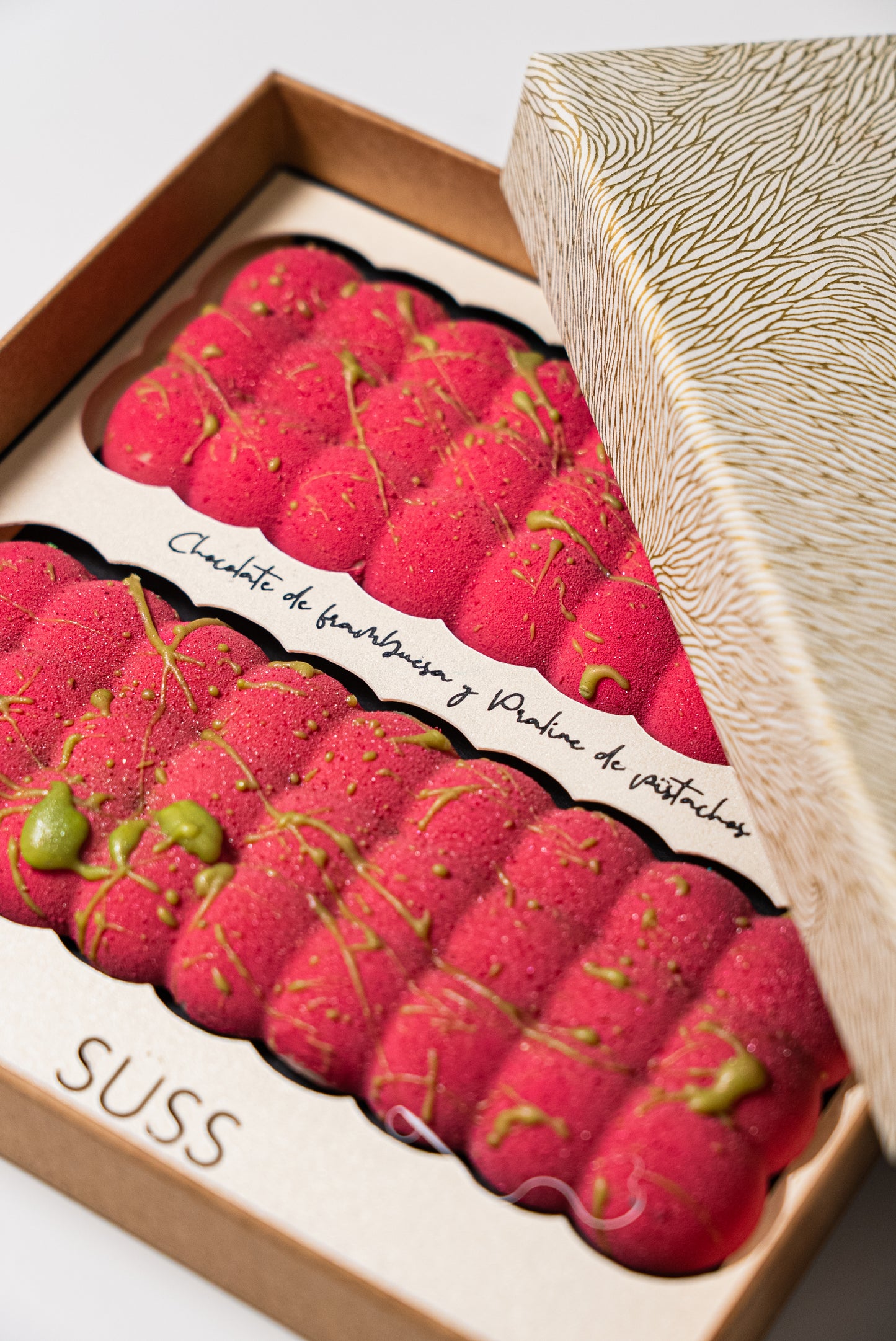 PISTACHO Y FRAMBUESA 2 TABLETAS