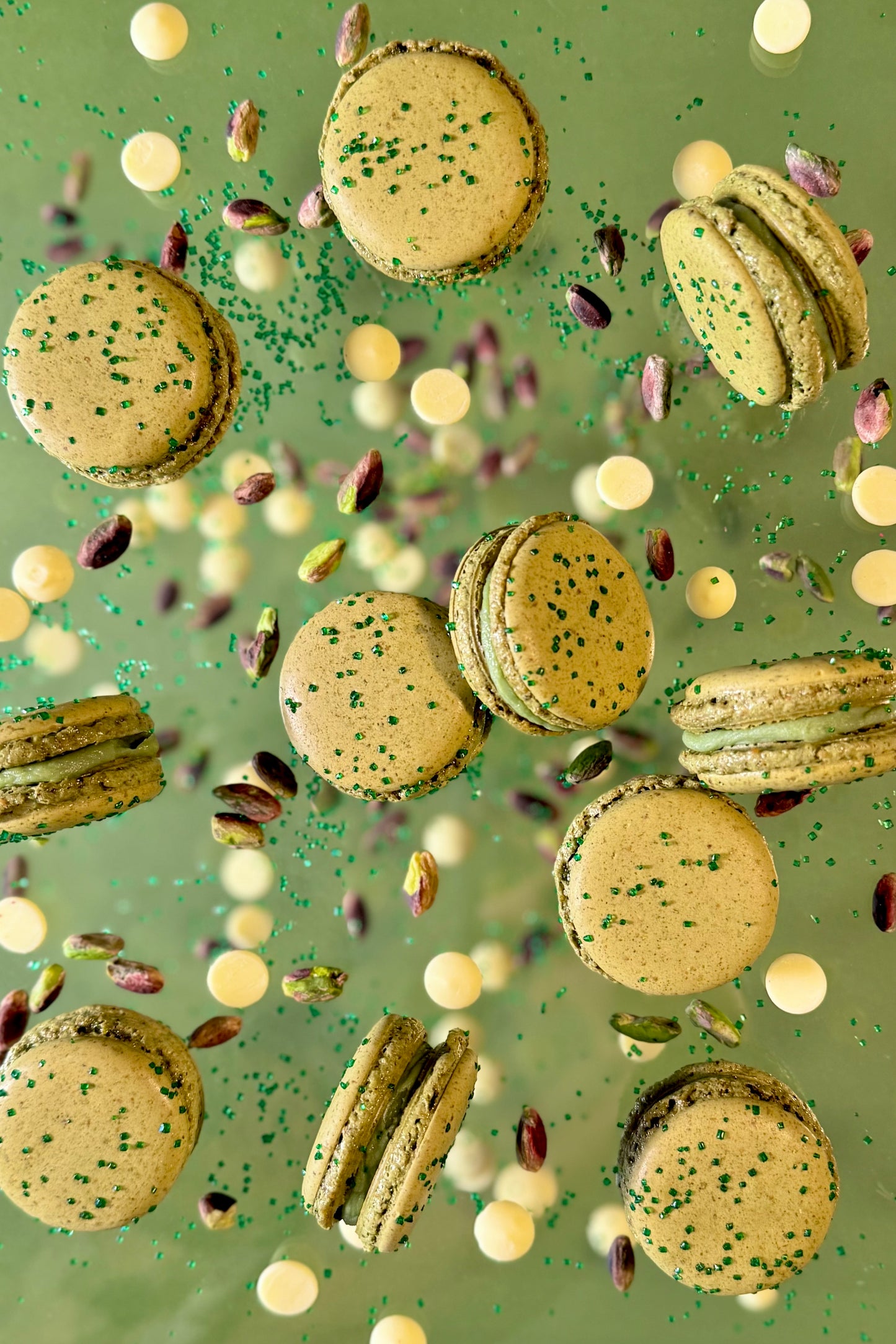 Caja Macarons Pistacho 100%