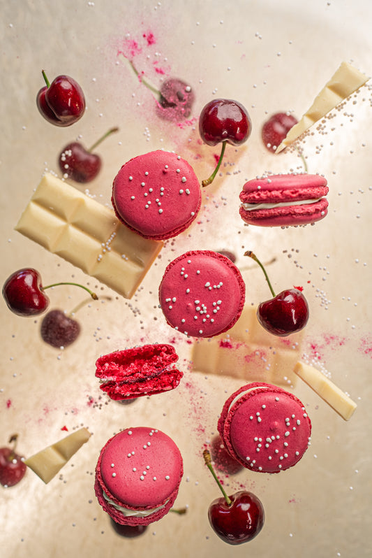 Caja Macarrones Cereza